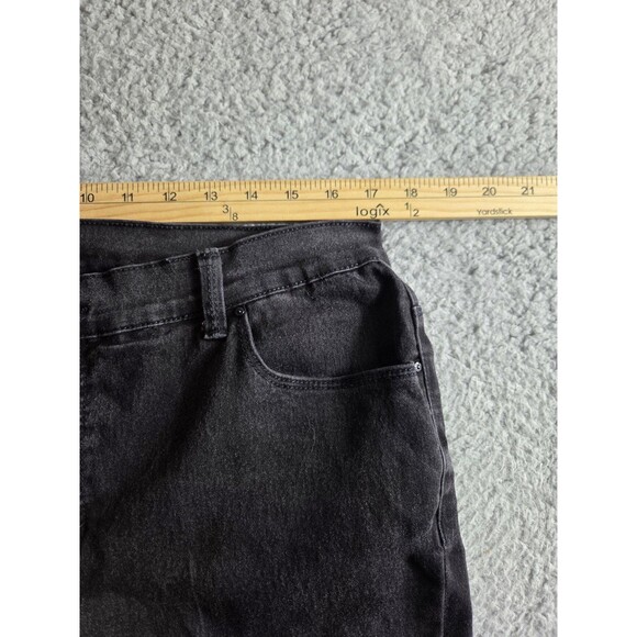 Style & Co Denim Jeans Womens 14 Short Charcoal Bootcut Tummy Control Stretch - Picture 5 of 13